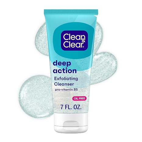 Clean & Clear Oil-Free Deep Action Exfoliating Facial Cleanser