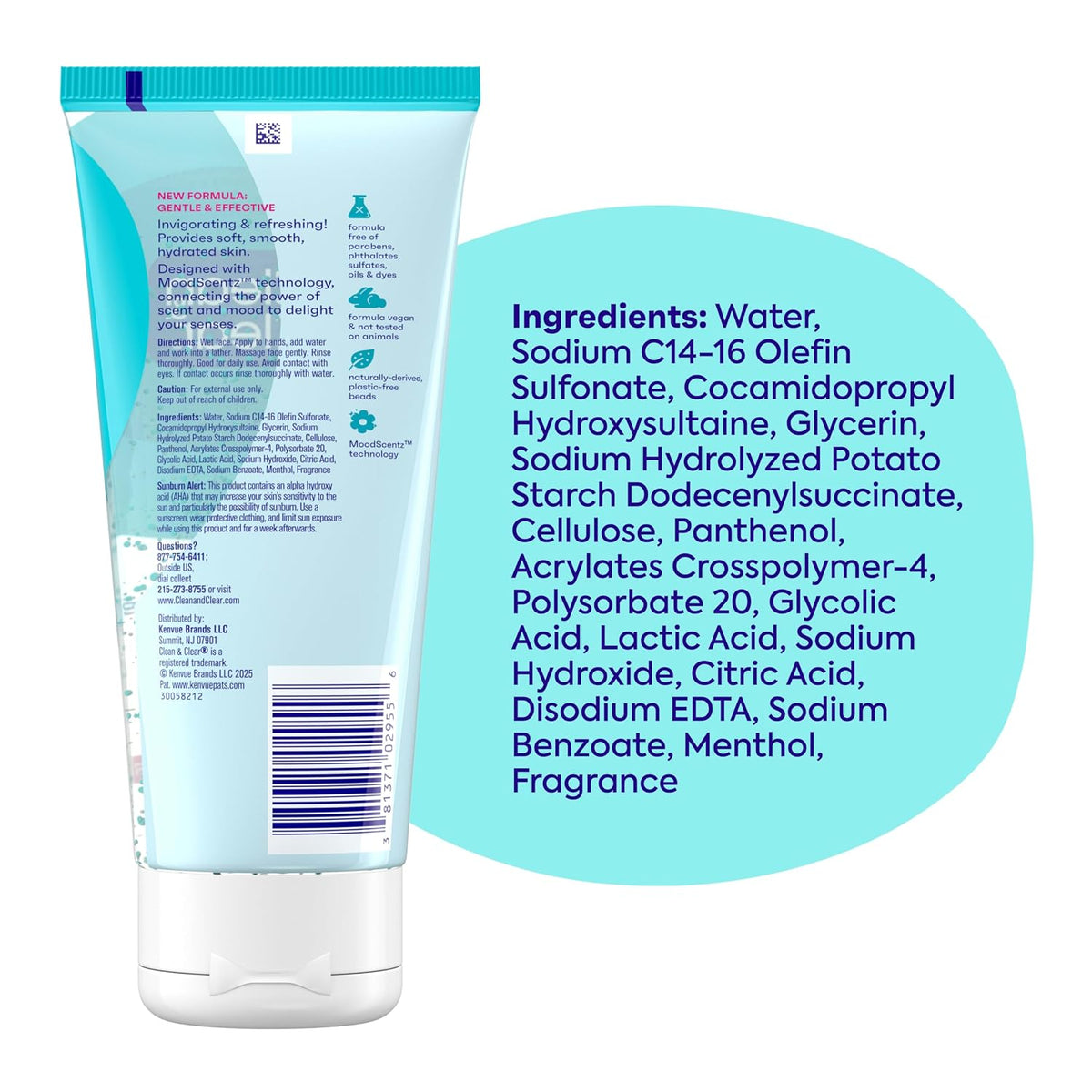Clean & Clear Oil-Free Deep Action Exfoliating Facial Cleanser