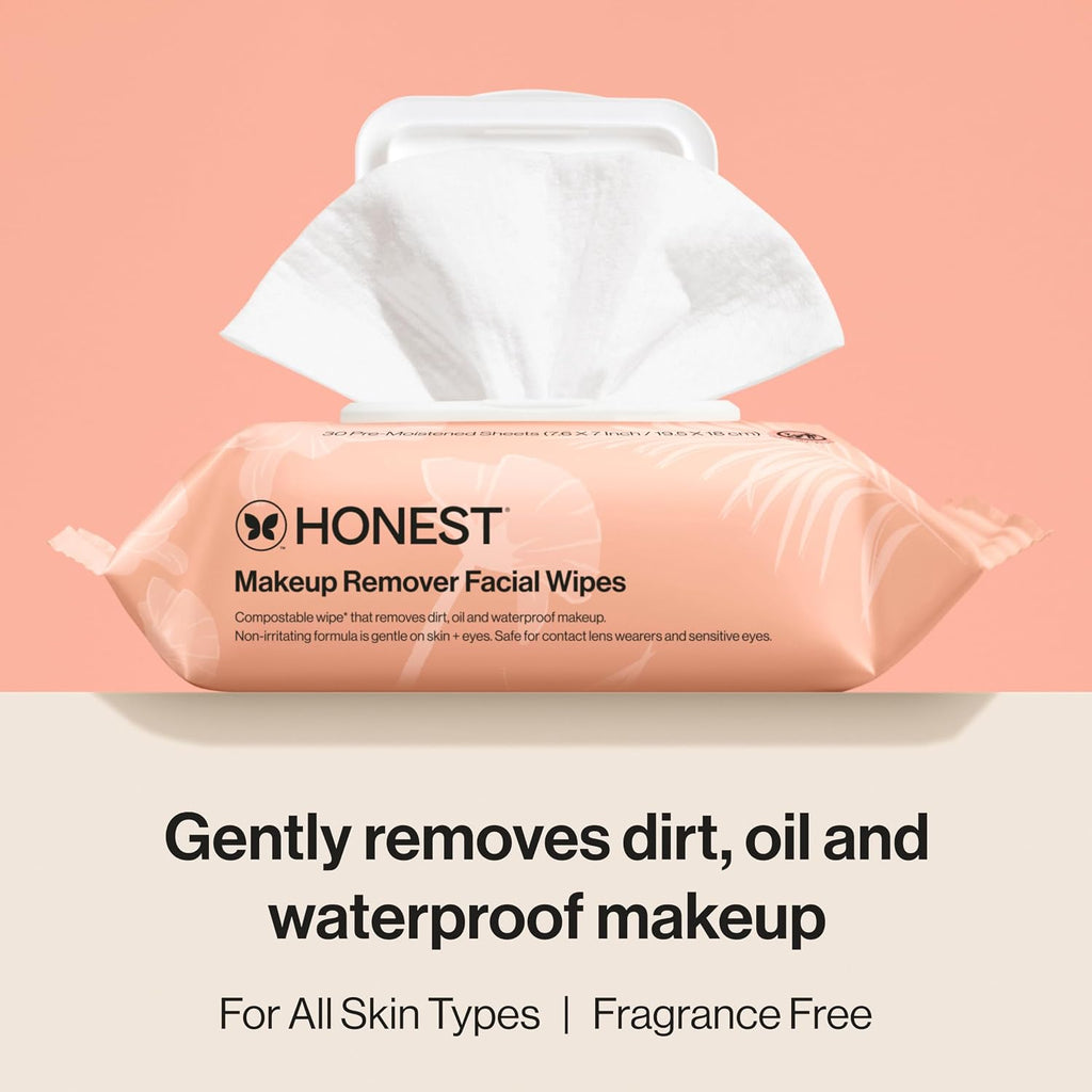 Honest Beauty Cleansing Makeup Remover Facial Wipes