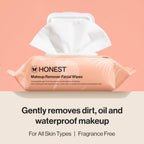 Honest Beauty Cleansing Makeup Remover Facial Wipes