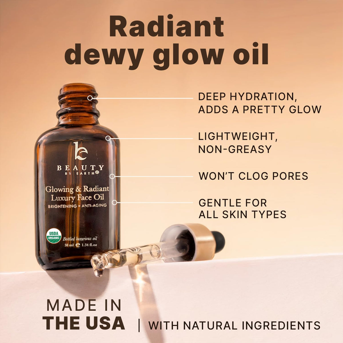 USDA Organic Face Oil with Moringa